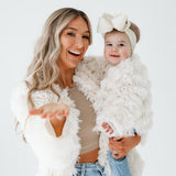 Bailey's Blossoms Fatima Shag Jacket Ivory