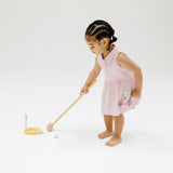 Angel Dear Golf Pink Mini Applique Polo Collar Bodysuit Dress
