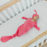 Copper Pearl Flamingo Newborn Knotted Gown