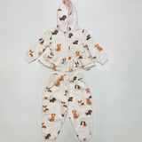 Angel Dear Best Friend Dogs Peplum Hoodie and Pant Set