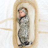 Copper Pearl Zara Newborn Knotted Gown