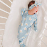 Copper Pearl Della Newborn Knotted Gown