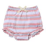 Vignette Karter Onesie and Bloomer Set Pink Retro Stripe