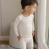 Quincy Mae Bamboo Pajama Set Oat Check