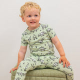 Sweet Bamboo Big Kid Pajama Origami Dino