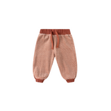 Quincy Mae Velour Relaxed Sweatshirt and Pant Set Candy Stripe