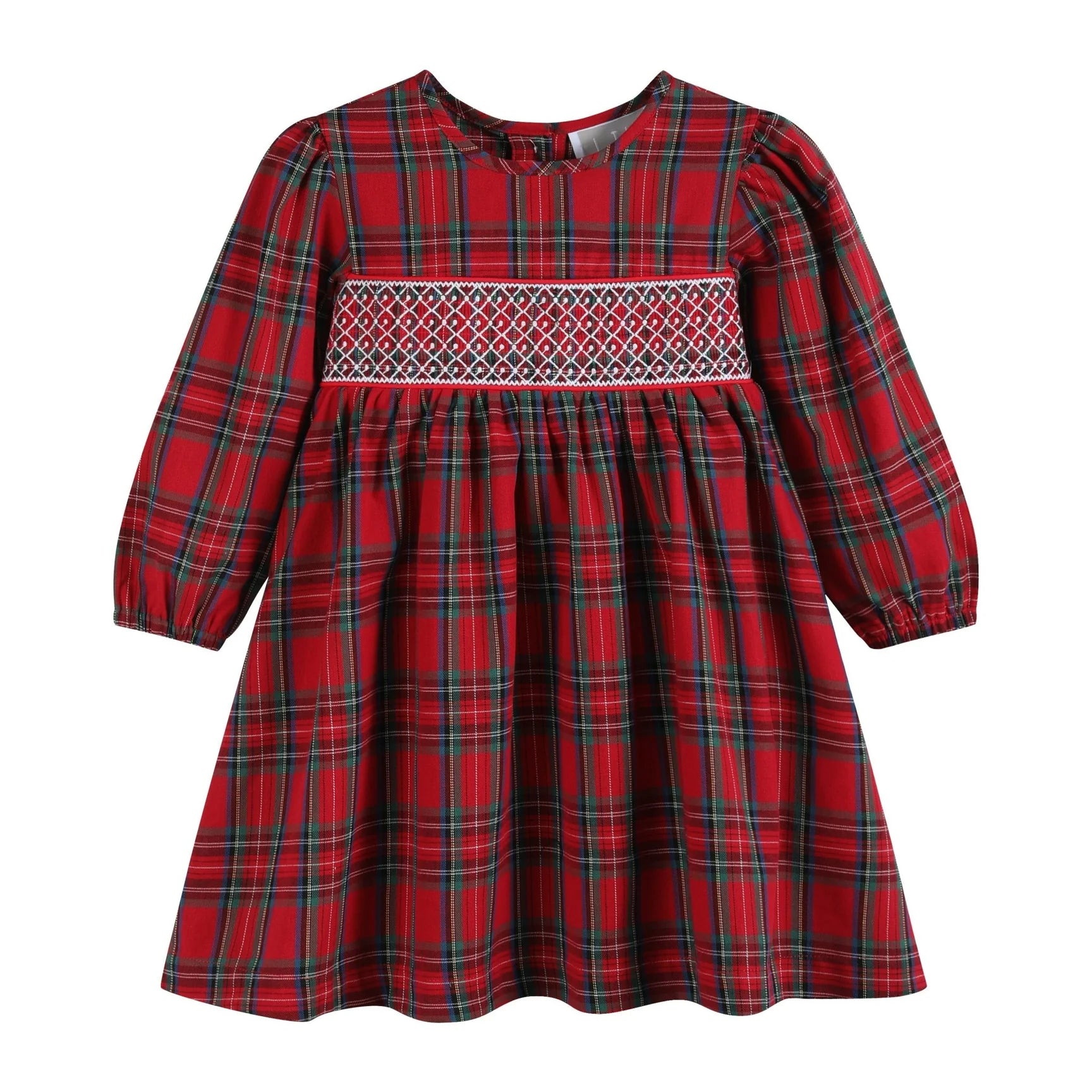 Lil Cactus Red and Green Christmas Plaid Smocked Dress Ready Set Grow Lil Cactus Red and Green Christmas Plaid Smocked Dress Ready Set Grow
