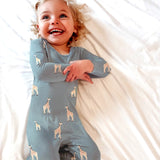 Gunamuna Convertible Romper Giraffe Moss