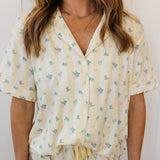 In My Jammers Harper Women's Button Up Short PJ Set