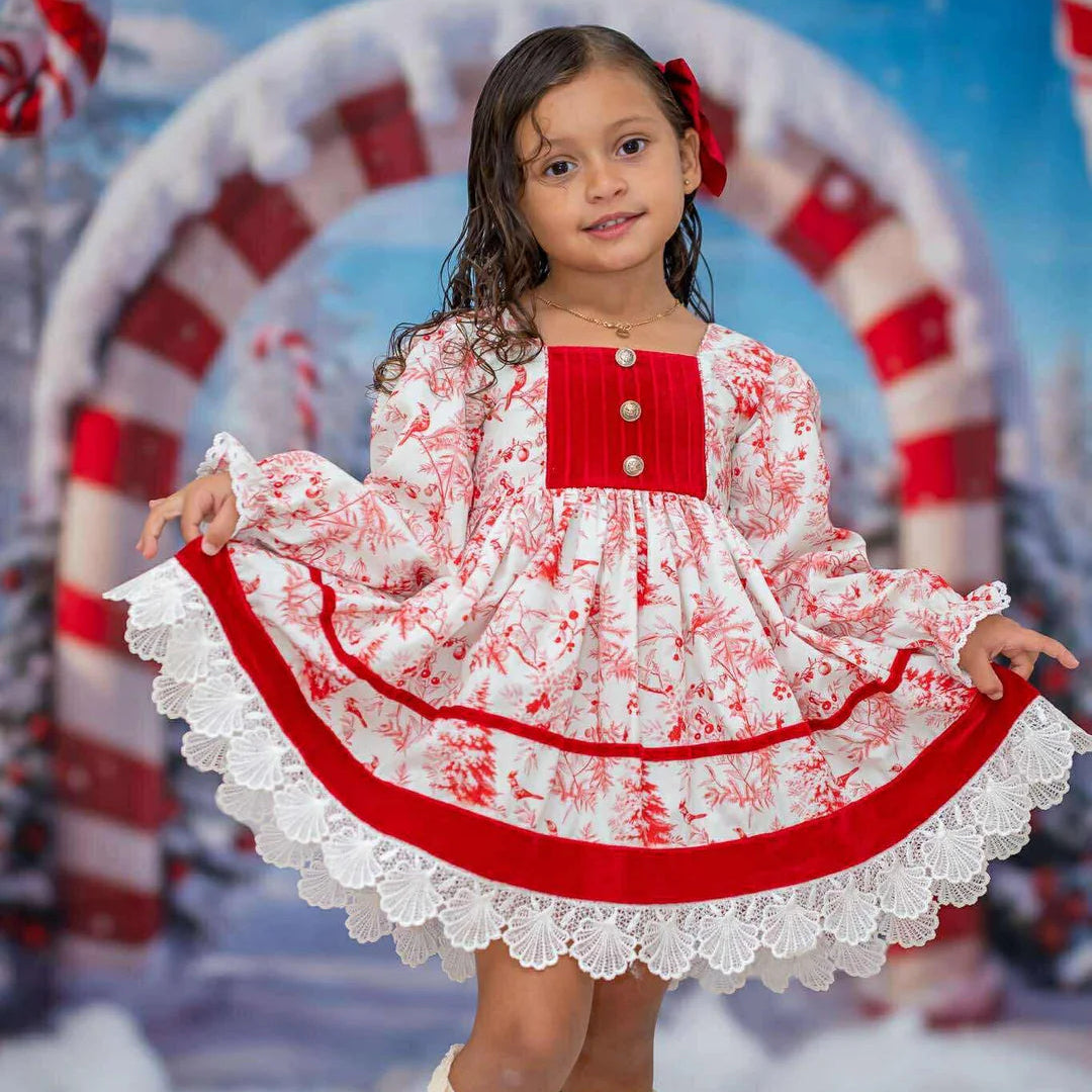 BeGirl Clothing Holiday Mariah Dress Red Toile 6 BeGirl Clothing Holiday Mariah Dress Red Toile 6