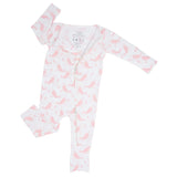 Sweet Bamboo Convertible Romper Pink Narwhal