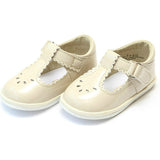 L'Amour H210 Dottie Scalloped Mary Jane Patent Cream