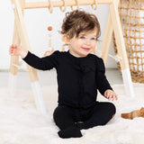 Magnetic Me Onyx Black Ruffle Footie