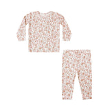 Quincy Mae Bamboo Pajama Set Ivory Bloom