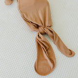 Copper Pearl Pecan Newborn Knotted Gown
