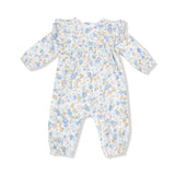 Angel Dear Sweet Rose Calico Long Sleeve Petal Ruffle Romper