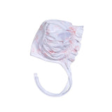 Baby Loren Pink Baby Toile Pima Hand Smocked Bonnet