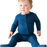 Posh Peanut Solid Footie Sailor Blue