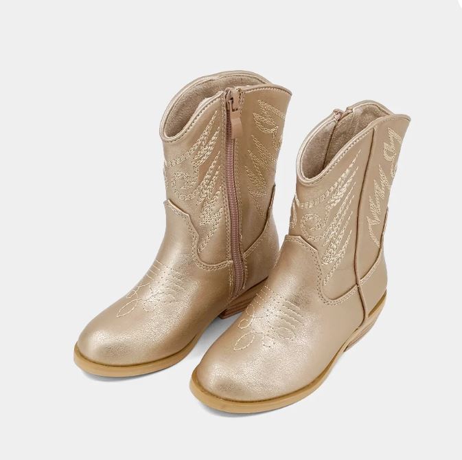Shu Shop Zahara Cowboy Boot Golden