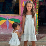 Poppet & Fox Shirred Strappy Sundress Bacalar