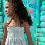 Poppet & Fox Shirred Strappy Sundress Bacalar