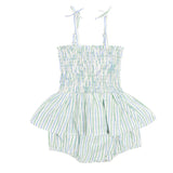 Poppet & Fox Strappy Peplum Onesie Bacalar