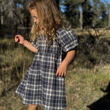 Vignette Lulu Dress Navy Plaid