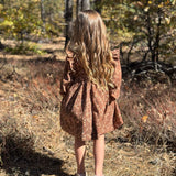 Vignette Anya Dress Chocolate Floral Corduroy