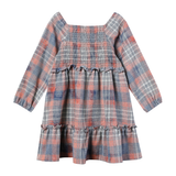 Vignette Lyra Dress Orange Plaid