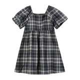 Vignette Lulu Dress Navy Plaid