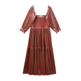 Vignette Women's Amy Dress Rose Velvet
