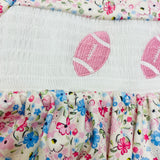 Rachel's Promise Football Smocked Tunic And Legging Set
