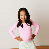Swoon 2645 Bubblegum Pink Ruched Active Top