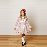 Swoon 2642 Garland Bows Pinafore Dress