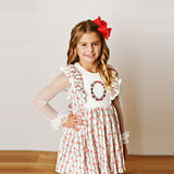 Swoon 2642 Garland Bows Pinafore Dress