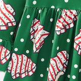 Rylee Faith Christmas Zebra Cake Swing Dress