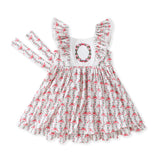 Swoon 2642 Garland Bows Pinafore Dress