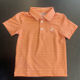 Coolybri Brooks Performance Orange Striped Polo