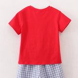 Rylee Faith Back To School Top & Short Set Red