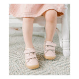 L'Amour Marisa Scalloped Strap Sneaker Pink