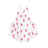 Angel Dear Lobster Muslin Ruffle Sunsuit