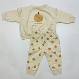 Quincy Mae Relaxed Fleece Sweatshirt and Pant Set Pumpkin