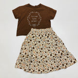 Rylee + Cru Follow Your Heart Tee & Posy Midi Skirt Set