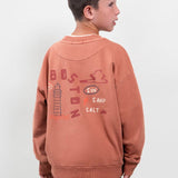 The Boston Kids by Mayoral 6423 Boston Art Sweatshirt Red