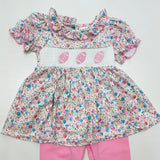 Rachel's Promise Football Smocked Tunic And Legging Set
