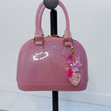 Carrying Kind Cate Light Pink Sparkle Hearts & Gummies
