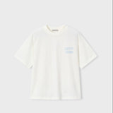 The Boston Kids by Mayoral 6043 Happy Combo Short Sleeve Top Cream
