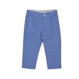 Mayoral 1517 Linen Suit Pants Capri Blue