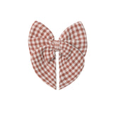 Quincy Mae Red Gingham Hair Bow