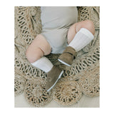 Angel Baby 2168 Finch Velcro Bootie Khaki Suede
